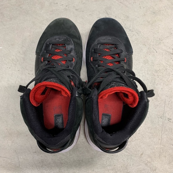 A1-Nike LeBron 8 VIII Bred Black/Red King James 2010 Size 11 417098 002 - Picture 4 of 7